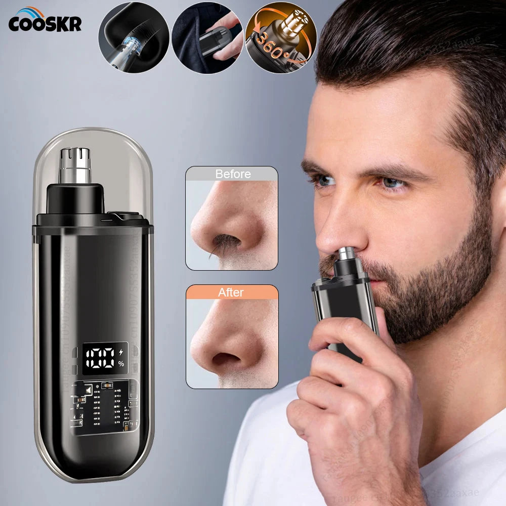 Nose Hair Trimmer Portable Trimmer for Nose Mini Nose and Ear Hair Trimmer Portable Nose Trimmer Rechargeable Trimmer for Man - Merit Sell