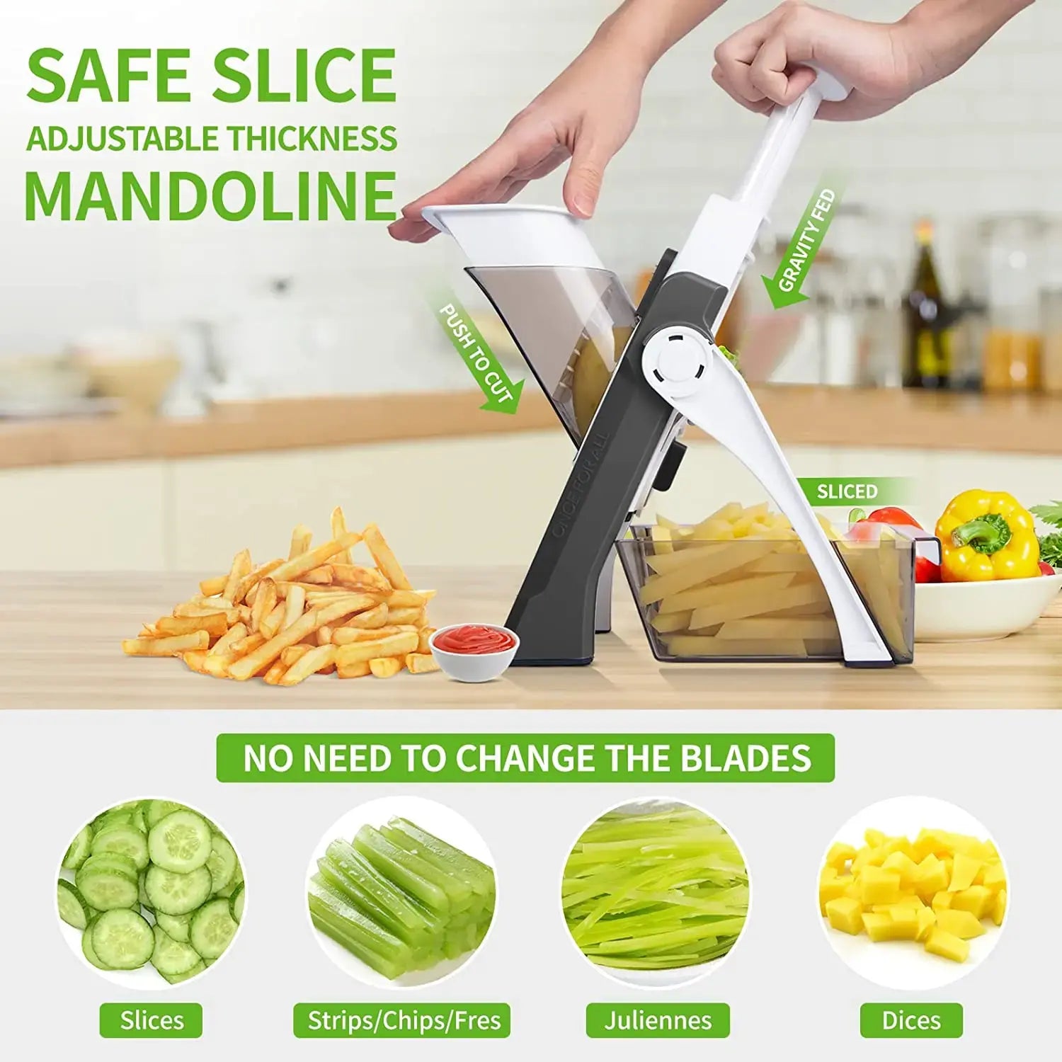 5-in-1 Manual Vegetable Cutter | Kitchen Must-Have