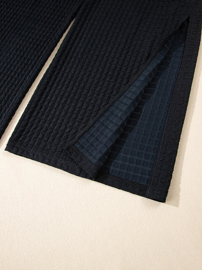 One Shoulder Short Sleeve Knotted Waist Jumpsuit - Merit Sell