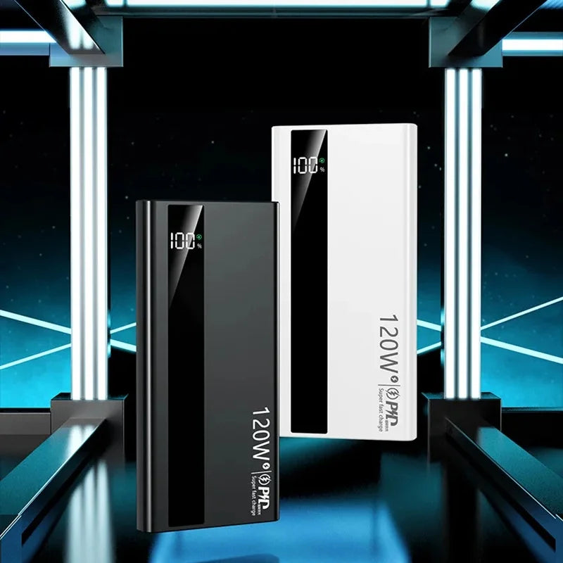 OnePlus 200000mA High Capacity Power Bank 120W Super Fast Charging Battery LED Digital Display Powerbank For Xiaomi Iphone - Merit Sell