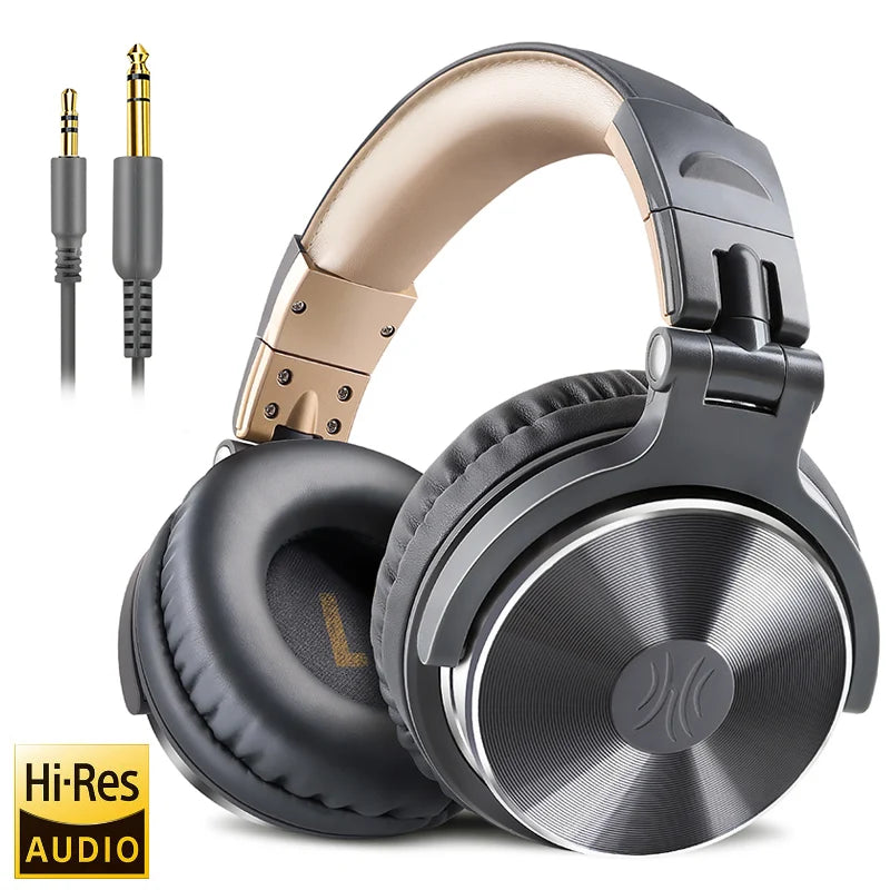 Oneodio Over Ear Headphones Hifi Studio DJ Headphone Wired Monitor Music Gaming Headset Earphone For Phone Computer PC With Mic - Merit Sell