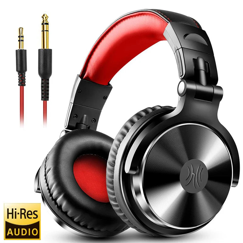 Oneodio Over Ear Headphones Hifi Studio DJ Headphone Wired Monitor Music Gaming Headset Earphone For Phone Computer PC With Mic - Merit Sell