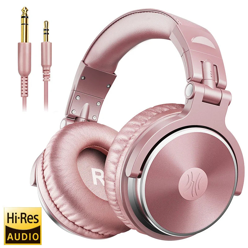 Oneodio Over Ear Headphones Hifi Studio DJ Headphone Wired Monitor Music Gaming Headset Earphone For Phone Computer PC With Mic - Merit Sell