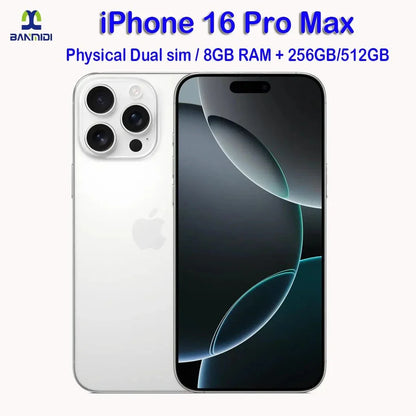 Original Apple iPhone 16 Pro Max Smartphone 256GB 512GB iOS 18 6.9" Super Retina XDR OLED 48MP Triple 16PM 5G Modile Phone - Merit Sell