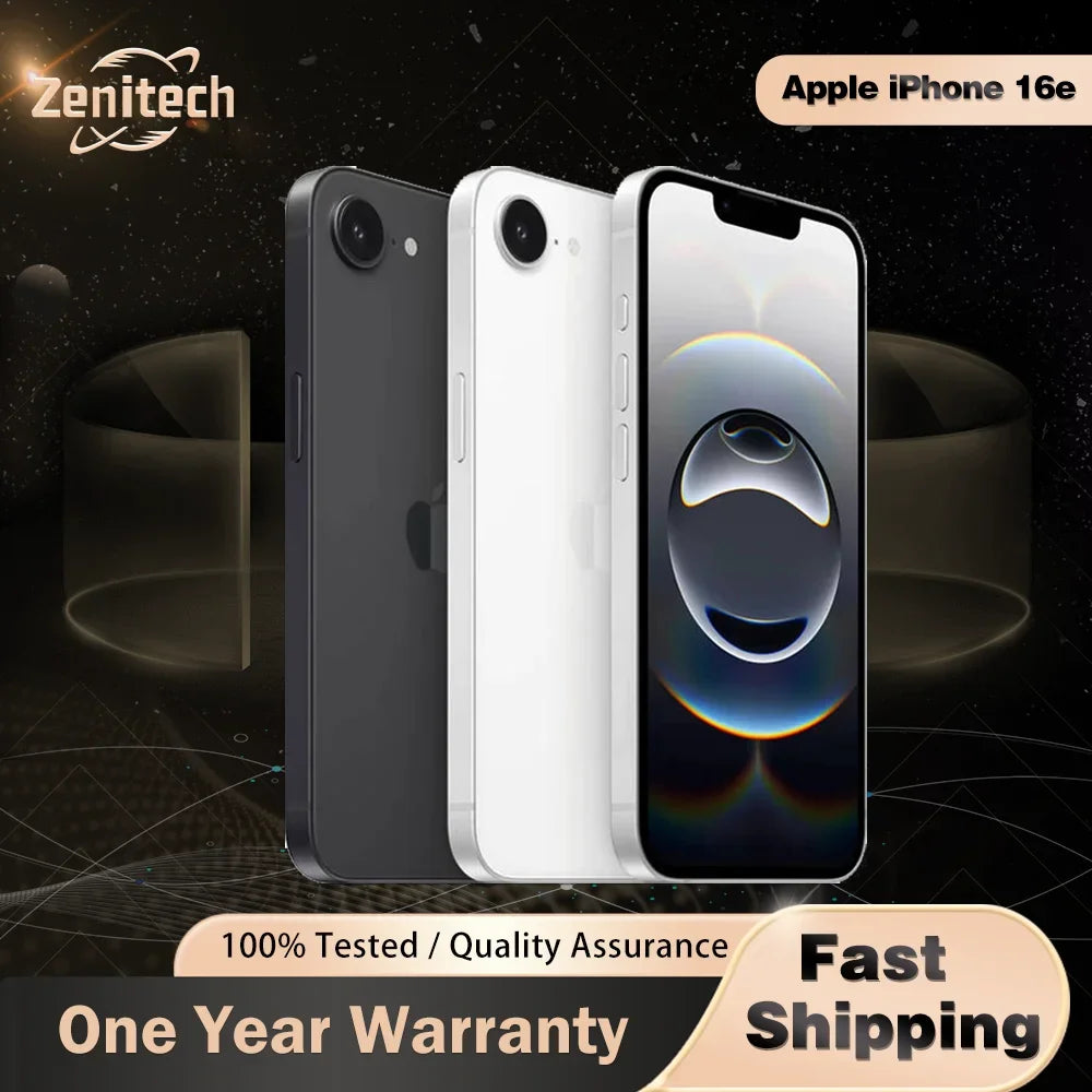 Original  Apple iPhone 16e 128GB/256GB Dual e-SIM 6.1'' A18 Hexa-Core 5G Face ID iphone 16 e cellphone - Merit Sell