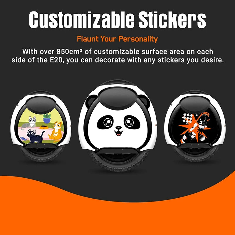 Original INMOTION E20 Electric Unicycle Motor 900W Battery 54.6V Top Speed 20km/h Range 30km Bluetooth Speaker 14inch EUC Wheel - Merit Sell