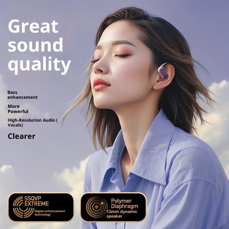 Original Lenovo Q17 Pro OWS Wireless Bluetooth Earphones Gaming Noise Canceling Headphones LED Power Display Sports Headset - Merit Sell