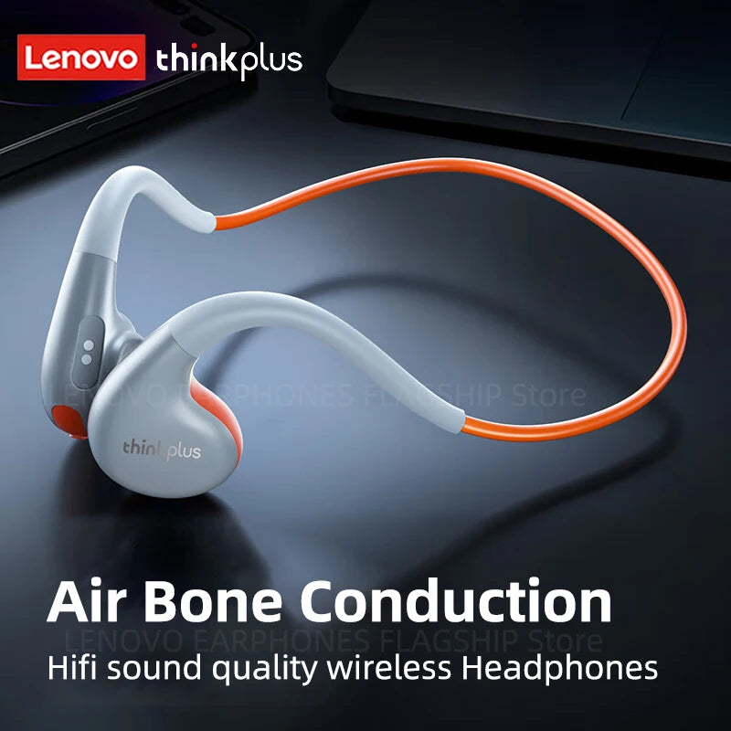 Original Lenovo X7 Air Conduction Headphone Wireless Bluetooth 5.3 Earphones Bone Conduction Sports Headset Outdoor EarHook Mic - Merit Sell