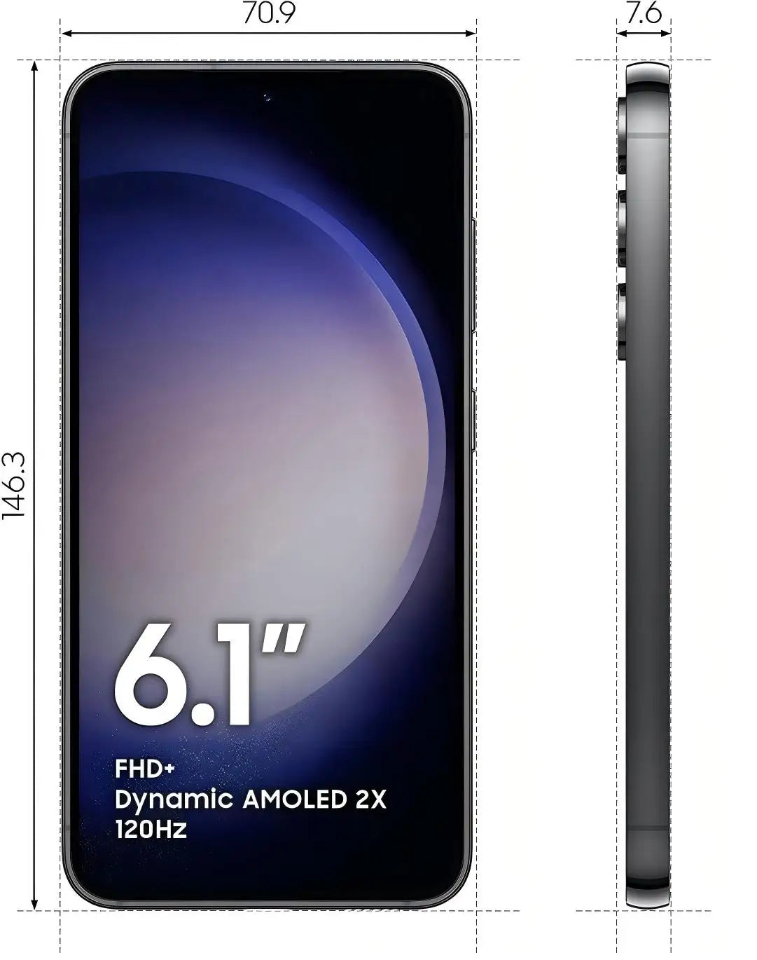 Original Samsung Galaxy S23 5G S911U1 S911B S9110 S911N 128/256/512GB ROM 6.1" AMOLED SIM Free Android Cell Phone Virtually New - Merit Sell