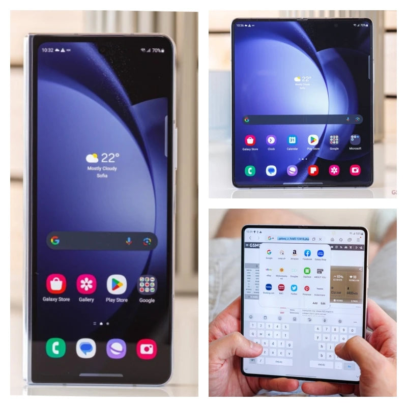 Original Samsung Galaxy Z Fold5 Fold 5 5G F946U1 F946N F946B 7.6" AMOLED 12GB+256/512GB/1TB ROM VirtuallyNew Foldable Cellphone - Merit Sell