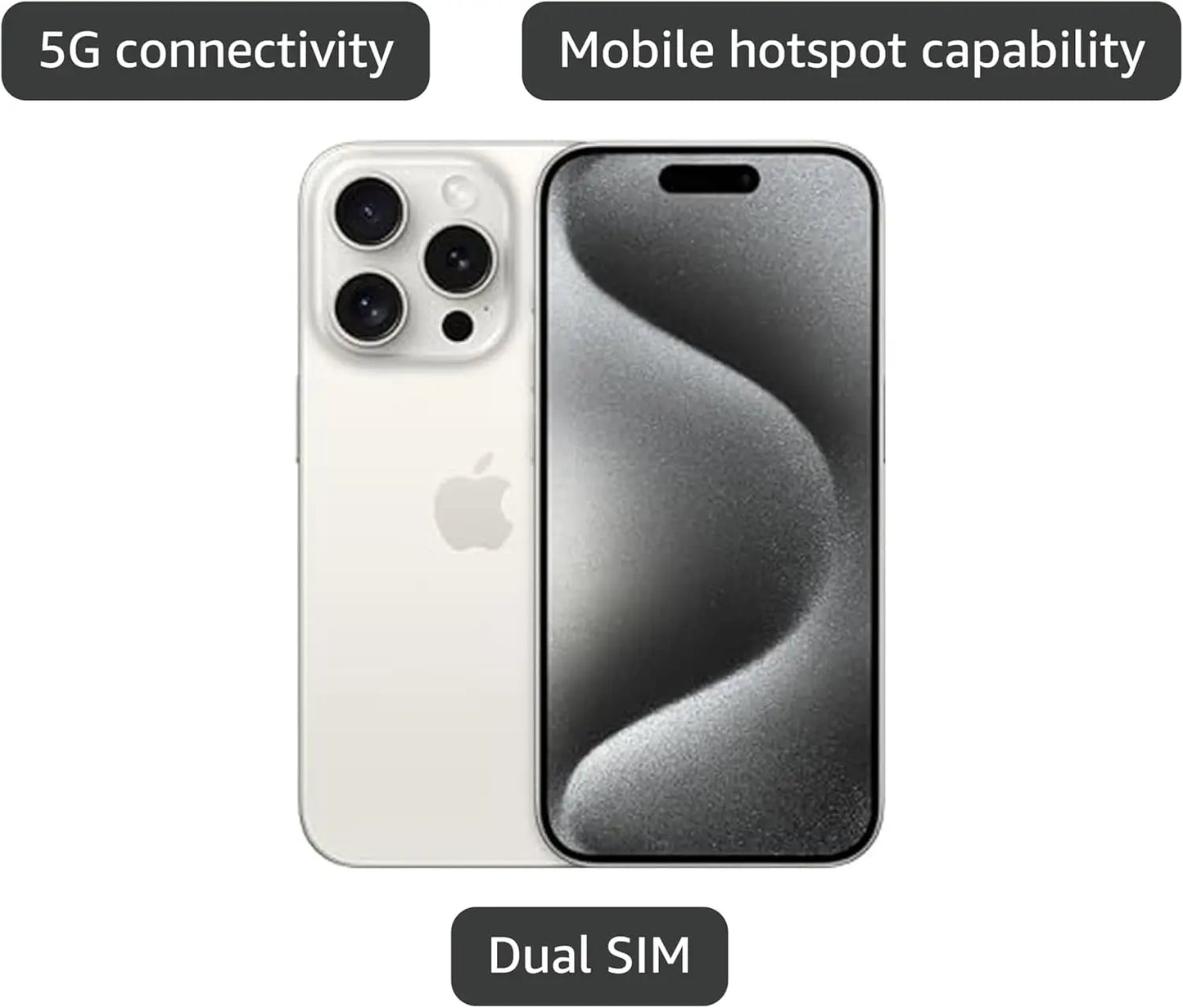 Original iPhone 15 Pro 15Pro 128GB/256GB/512GB/1TB ROM 8GB RAM Sim Free 5G Cell Phone Official Package - Merit Sell