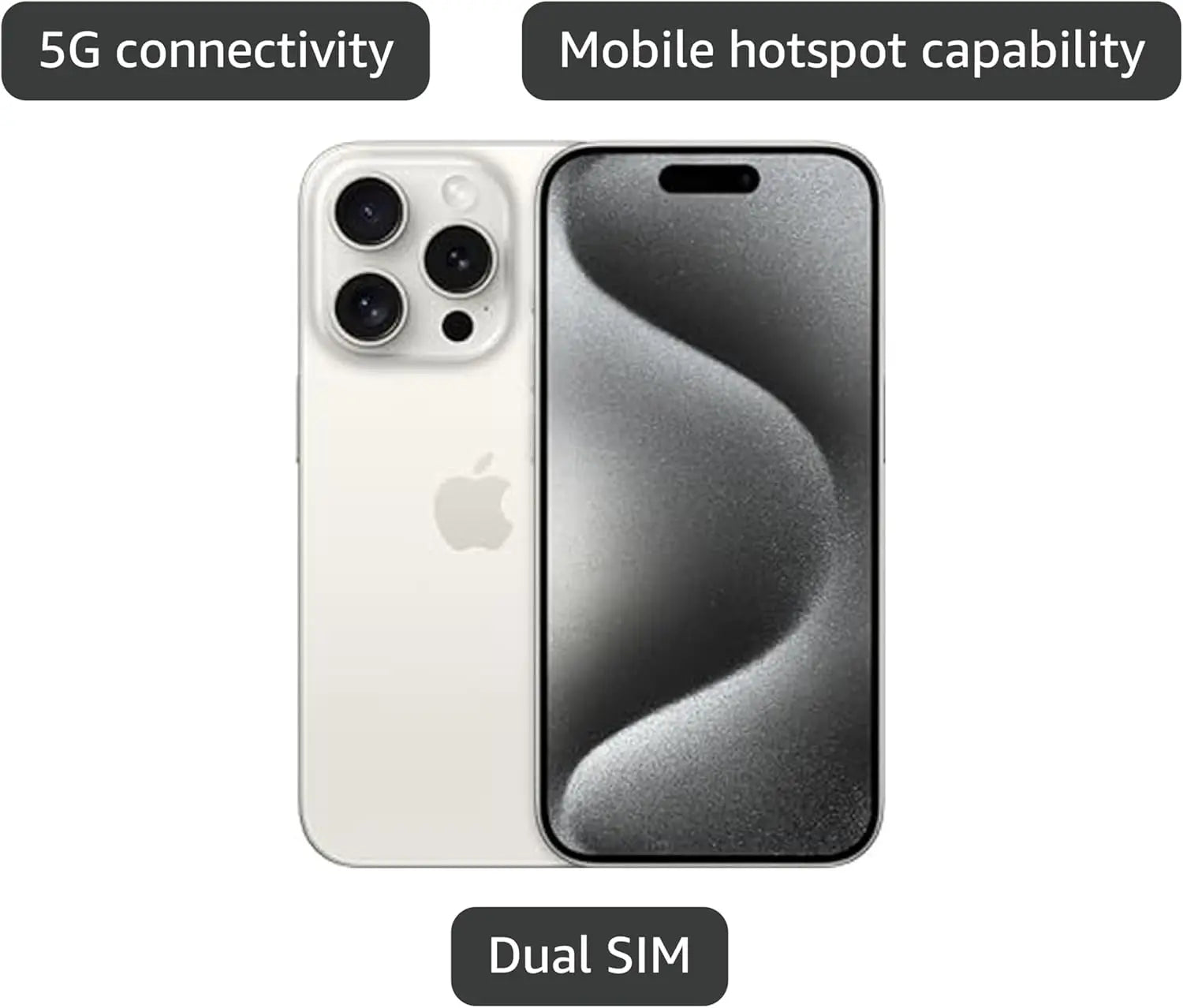 Original iPhone 15 Pro 15Pro 128GB/256GB/512GB/1TB ROM 8GB RAM Sim Free 5G Cell Phone Official Package - Merit Sell