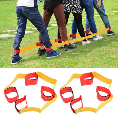 Outdoor Group Games For Kids And Adults 5/4/3 Legged Race Band Giant Footsteps Team Building Relay Races Field Day Activities - Merit Sell