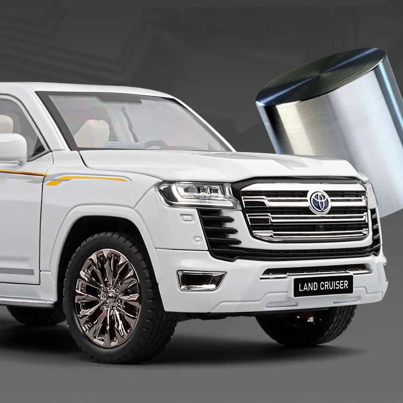Over Size 1/18 Toyota Land Cruiser LC300 ZX Alloy Car Model Diecasts Metal Off-road Vehicles Car Model Sound Light Kids Toy Gift - Merit Sell