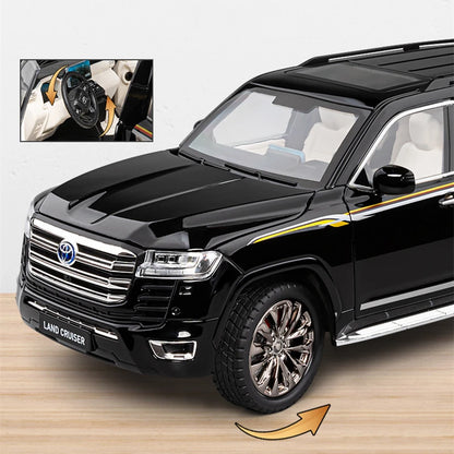 Over Size 1/18 Toyota Land Cruiser LC300 ZX Alloy Car Model Diecasts Metal Off-road Vehicles Car Model Sound Light Kids Toy Gift - Merit Sell
