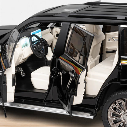 Over Size 1/18 Toyota Land Cruiser LC300 ZX Alloy Car Model Diecasts Metal Off-road Vehicles Car Model Sound Light Kids Toy Gift - Merit Sell