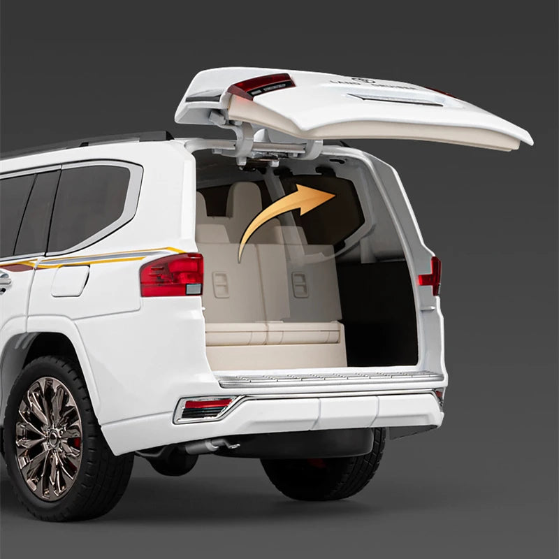 Over Size 1/18 Toyota Land Cruiser LC300 ZX Alloy Car Model Diecasts Metal Off-road Vehicles Car Model Sound Light Kids Toy Gift - Merit Sell