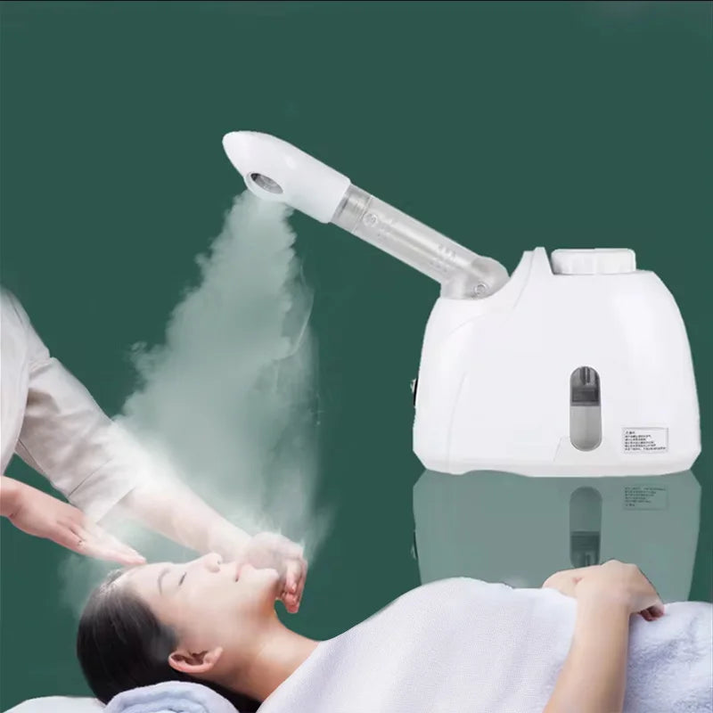 Ozone Facial Steamer Warm Mist Humidifier for Face Deep Cleaning Vaporizer Sprayer Salon Home Spa Skin Care Whitening - Merit Sell