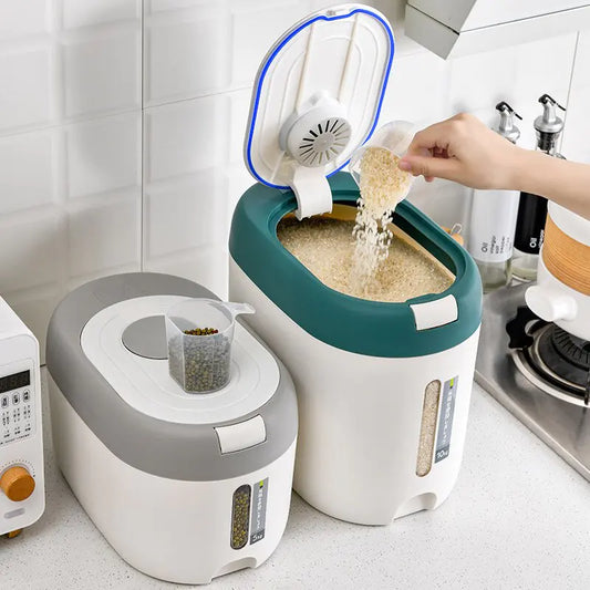 Automatic Kitchen Rice Bin | Convenient Storage Solution