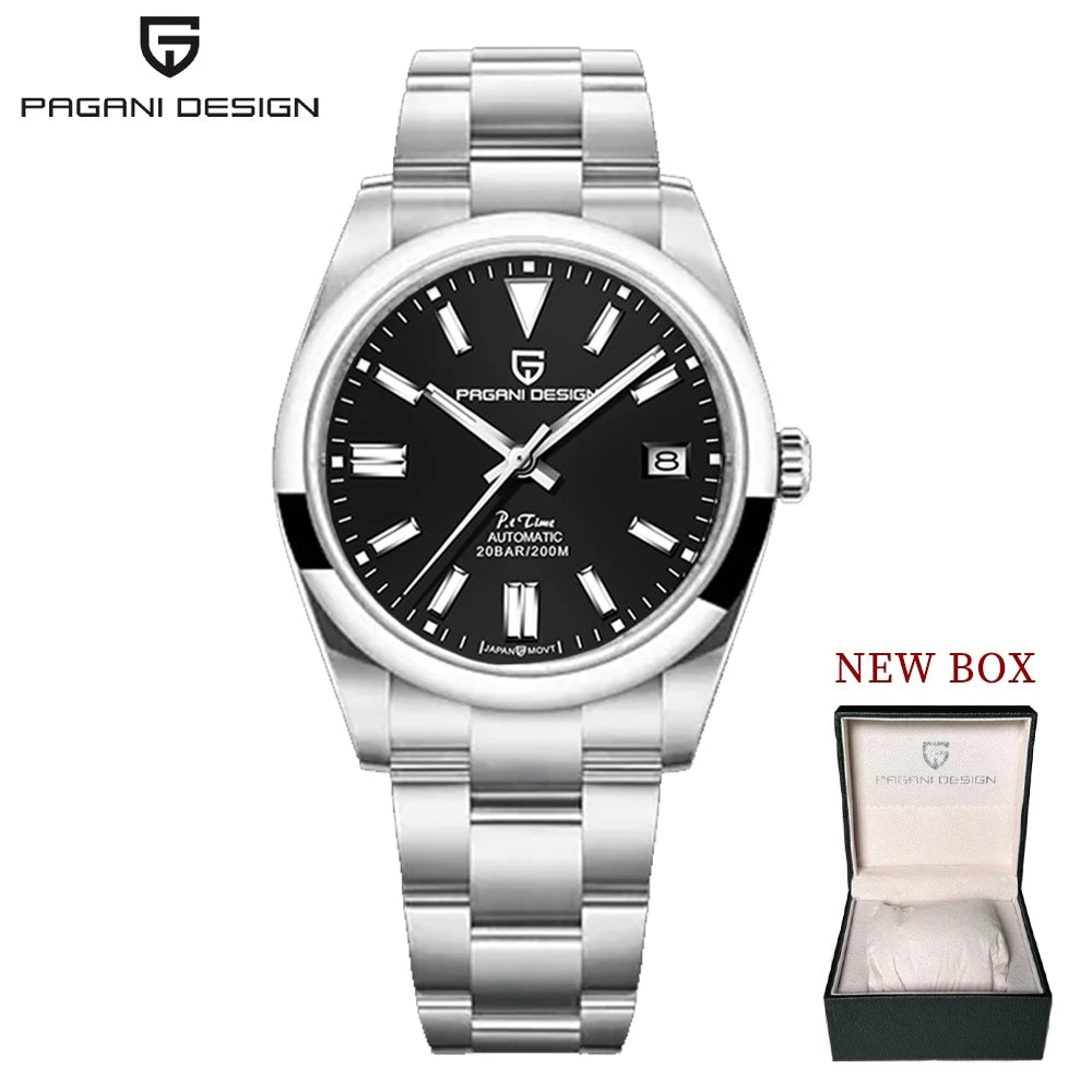 PAGANI DESIGN PD1690 Blue Men's Automatic Mechanical Watch Sapphire Glass 316Stainless Steel 100m Waterproof NH35A Clock Jubilee - Merit Sell