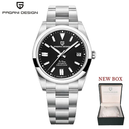 PAGANI DESIGN PD1690 Blue Men's Automatic Mechanical Watch Sapphire Glass 316Stainless Steel 100m Waterproof NH35A Clock Jubilee - Merit Sell