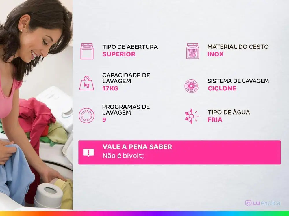 Panasonic 17kg Clothes Washer Inox Basket-110V - Merit Sell