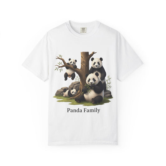 Panda Family T-Shirt — Cute Bamboo Panda Crew Tee Merit Sell
