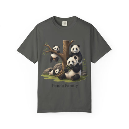 Panda Family T-Shirt — Cute Bamboo Panda Crew Tee
