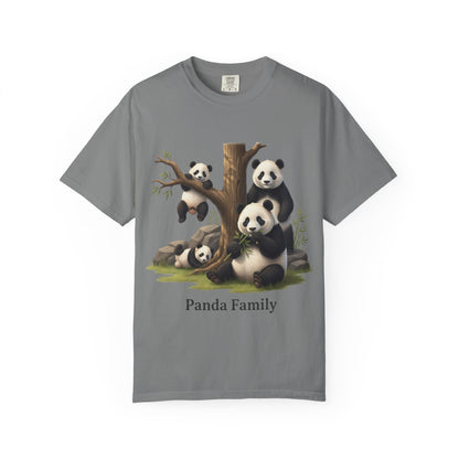 Panda Family T-Shirt — Cute Bamboo Panda Crew Tee
