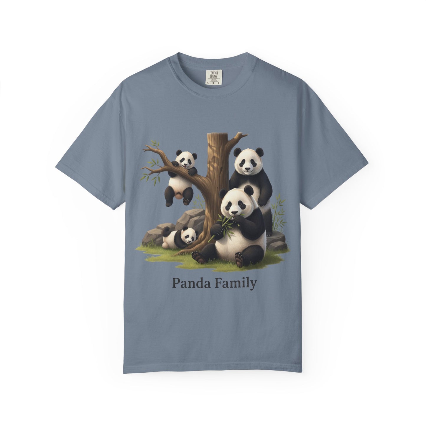 Panda Family T-Shirt — Cute Bamboo Panda Crew Tee