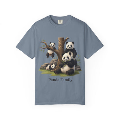 Panda Family T-Shirt — Cute Bamboo Panda Crew Tee