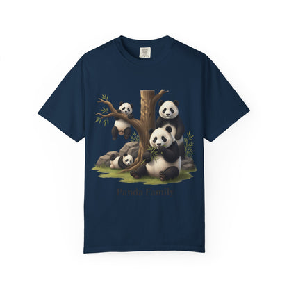Panda Family T-Shirt — Cute Bamboo Panda Crew Tee