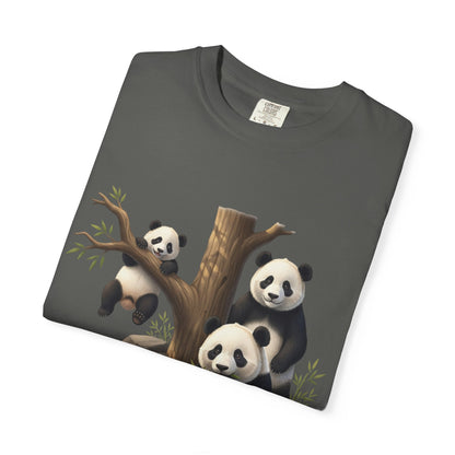 Panda Family T-Shirt — Cute Bamboo Panda Crew Tee