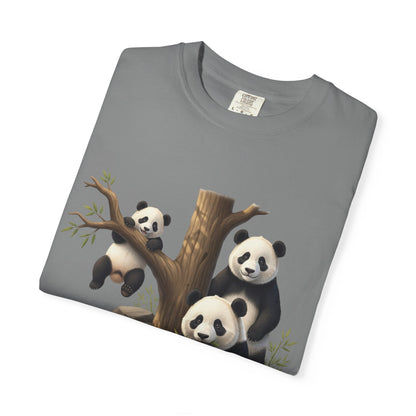 Panda Family T-Shirt — Cute Bamboo Panda Crew Tee
