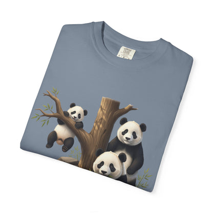 Panda Family T-Shirt — Cute Bamboo Panda Crew Tee