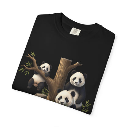 Panda Family T-Shirt — Cute Bamboo Panda Crew Tee