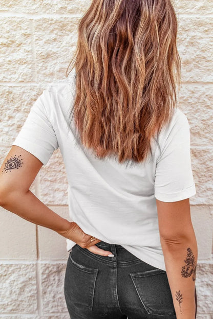 Patriotic Star Leopard USA Letter Graphic T Shirt - Merit Sell