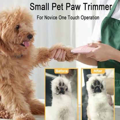 Paw Trimmer for Grooming, Cordless Electric Small Pet Grooming Clippers Hair Trimmer for Dogs Cats, Low Noise for Trimming Pet's - Merit Sell