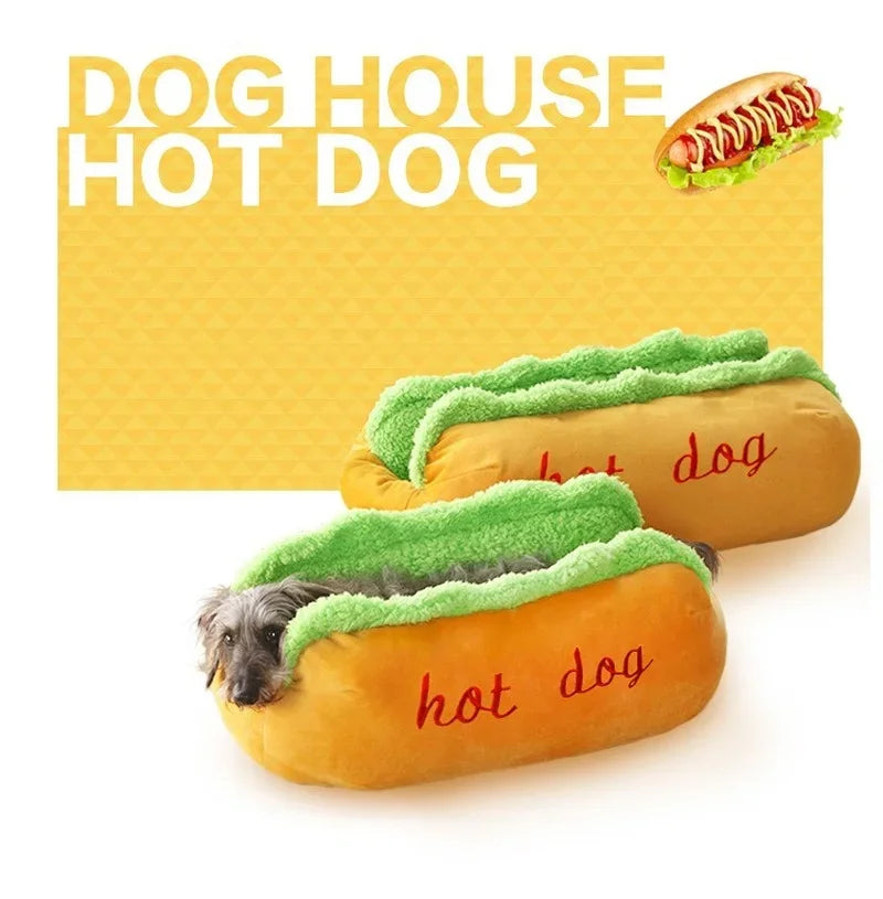 Pet Bed Hot Dog House Lounger Bed Kennel Mat Soft Fiber Pet Dog Puppy Warm Removable Washable Waterlon for Cats - Merit Sell