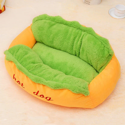 Pet Bed Hot Dog House Lounger Bed Kennel Mat Soft Fiber Pet Dog Puppy Warm Removable Washable Waterlon for Cats - Merit Sell