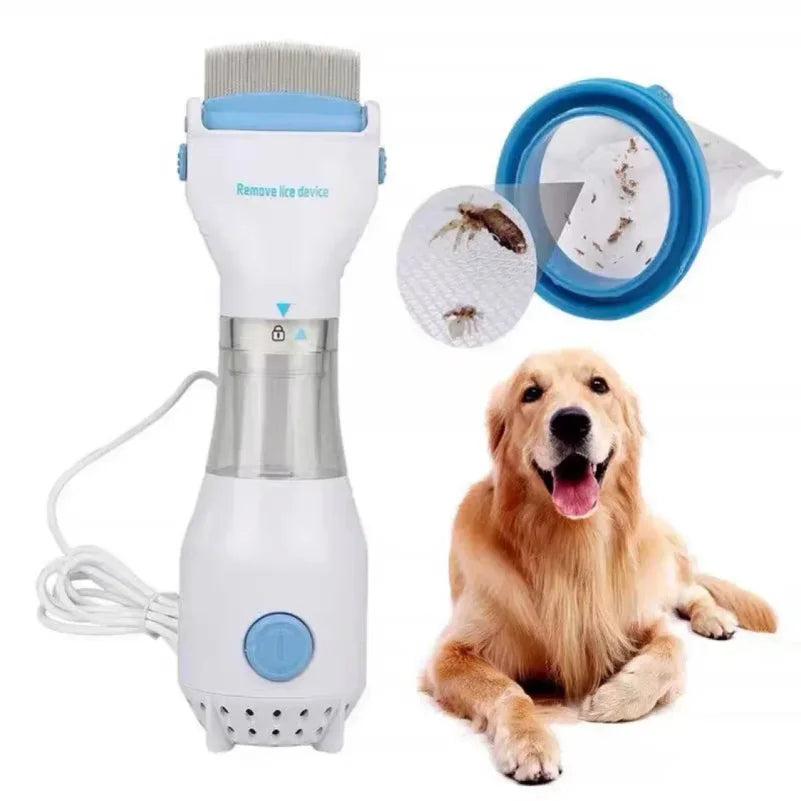 Pet Electric Lice Grabber Comb Multifunctional Physical Flea Removal Killer Brush for Cats Dogs Hair Cleaner Lice Remover Comb - Merit Sell