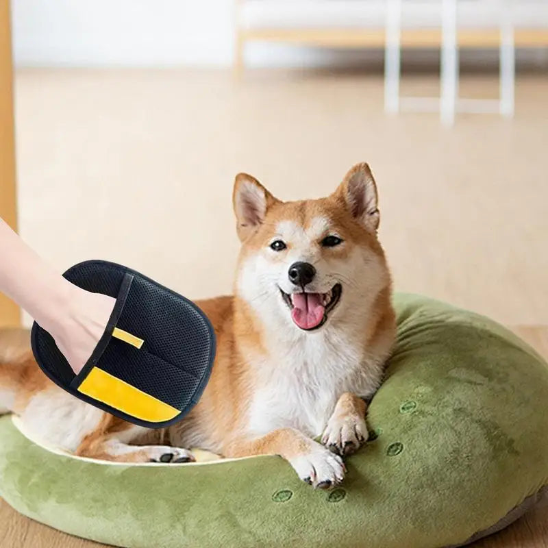 Pet Grooming Gloves Double-sided Grooming Gloves For Pets Gentle Deshedding Mitt Massager Grooming Gloves For Long And Short - Merit Sell