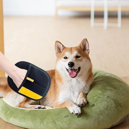 Pet Grooming Gloves Double-sided Grooming Gloves For Pets Gentle Deshedding Mitt Massager Grooming Gloves For Long And Short - Merit Sell