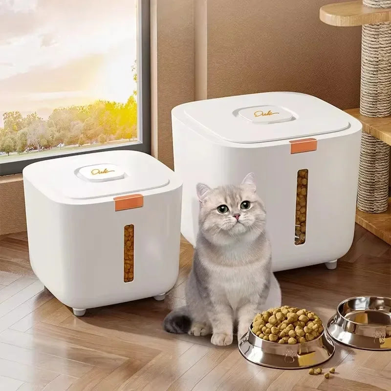 Pet food storage barrel large storage barrel food sealed moisture-proof cat food barrel storage cat food dog food barrel Pet foo - Merit Sell