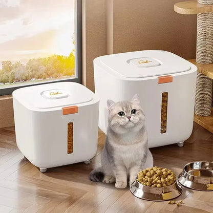 Pet food storage barrel large storage barrel food sealed moisture-proof cat food barrel storage cat food dog food barrel Pet foo - Merit Sell
