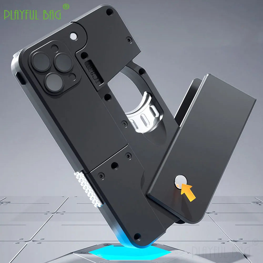 Phone 15 15Pro 15Pro Max Folding Mobile Phone Soft Bullet Launcher Mini Portable Toy Gun Model Adult Games Toy M4 AR15 AK ZG282 - Merit Sell