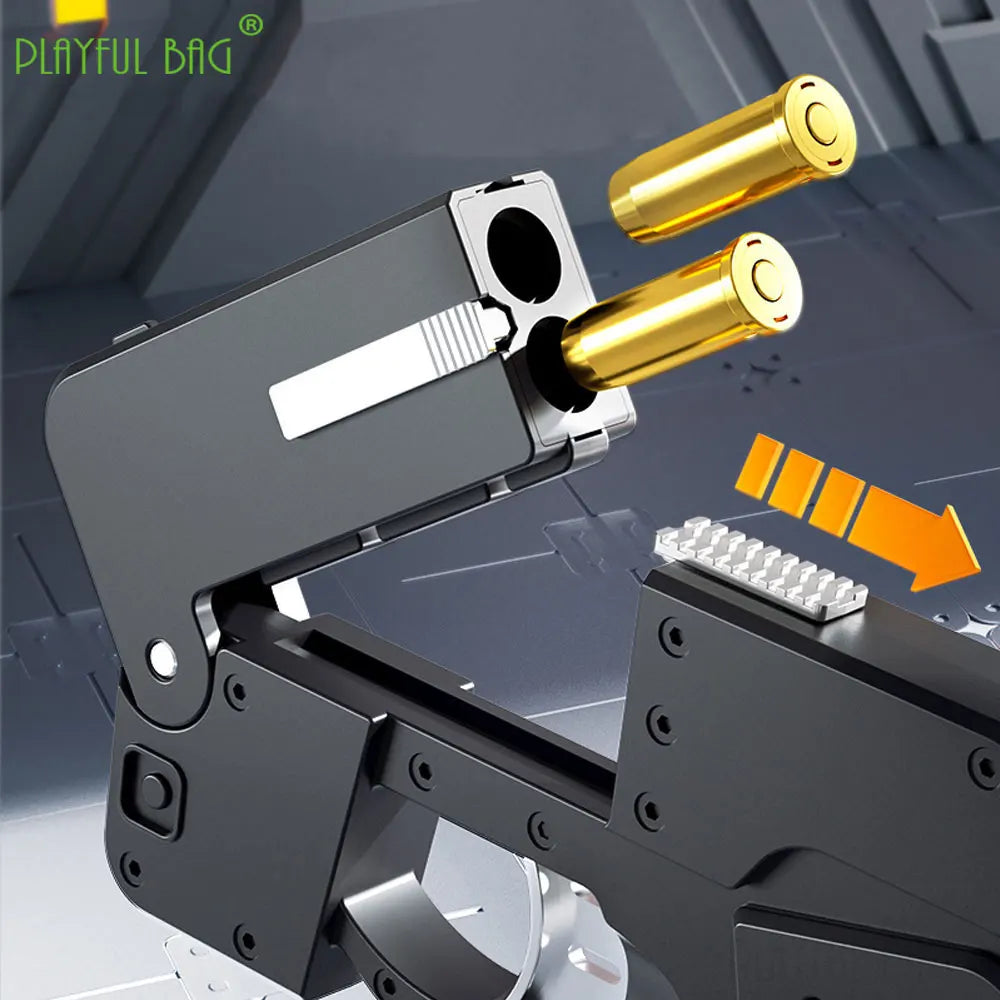 Phone 15 15Pro 15Pro Max Folding Mobile Phone Soft Bullet Launcher Mini Portable Toy Gun Model Adult Games Toy M4 AR15 AK ZG282 - Merit Sell