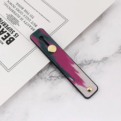 Phone Stand Grip Candy Color Silicone Telescopic Finger Strap Mobile Phone Desktop Bracket Smartphone Support - Merit Sell