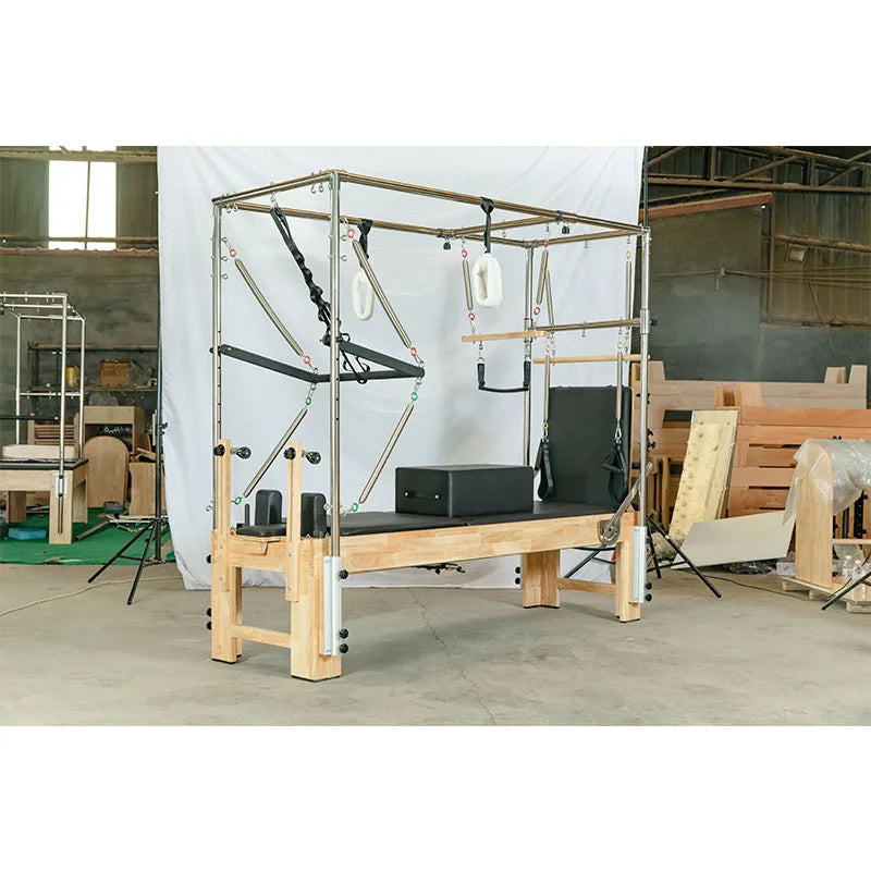 Pilates Equipment Maple wood Core Bed Pilates Bed Pilates Three in One Bed Yoga Plastic Multifunctional Equipment Indoor - Merit Sell