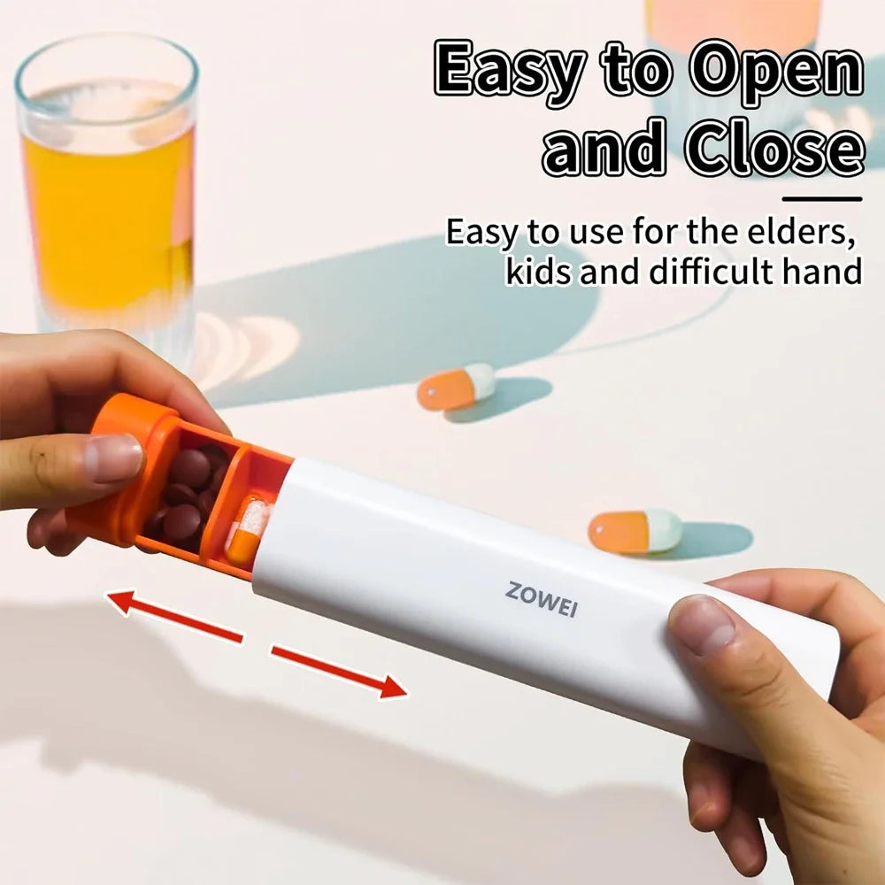 Pill Organizer Box 7 Day, Weekly Travel Pill Case Holder, Daily Pocket Pharmacy Dispenser Container for Pills, Vitamins Medicine - Merit Sell